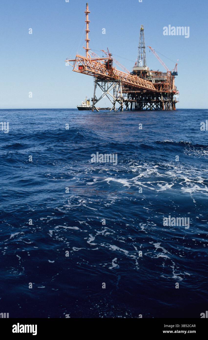 Western Australia. North-West Shelf Venture. Offshore gas platform. North Rankin 'A'. Stock Photo