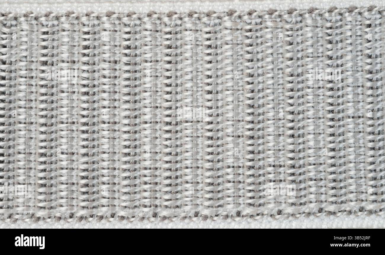 Grey nylon cloth texture background macro close up view Stock Photo