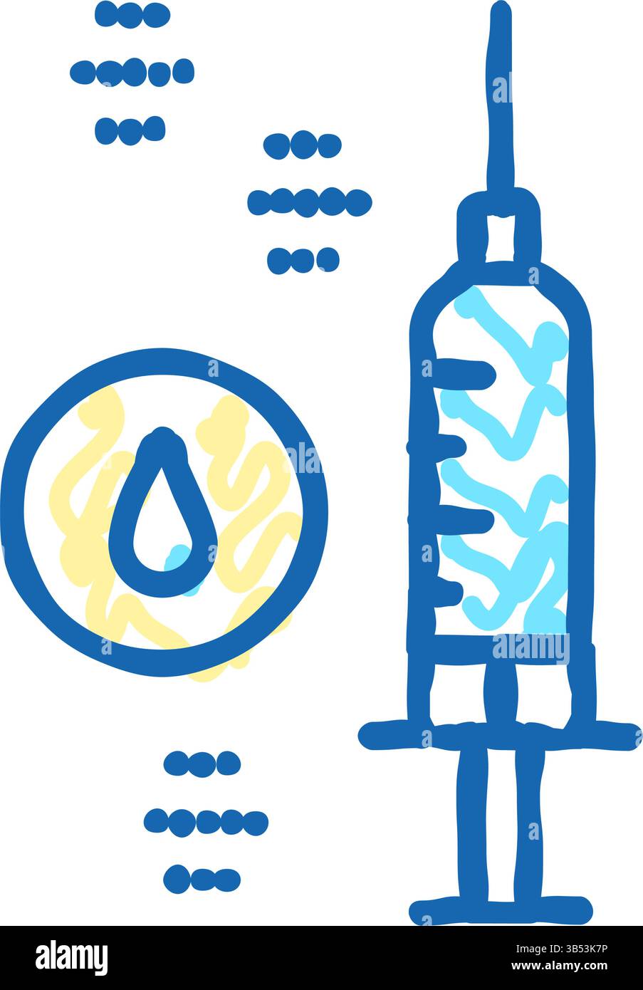 injection anesthesia icon doodle illustration Stock Vector Image & Art ...