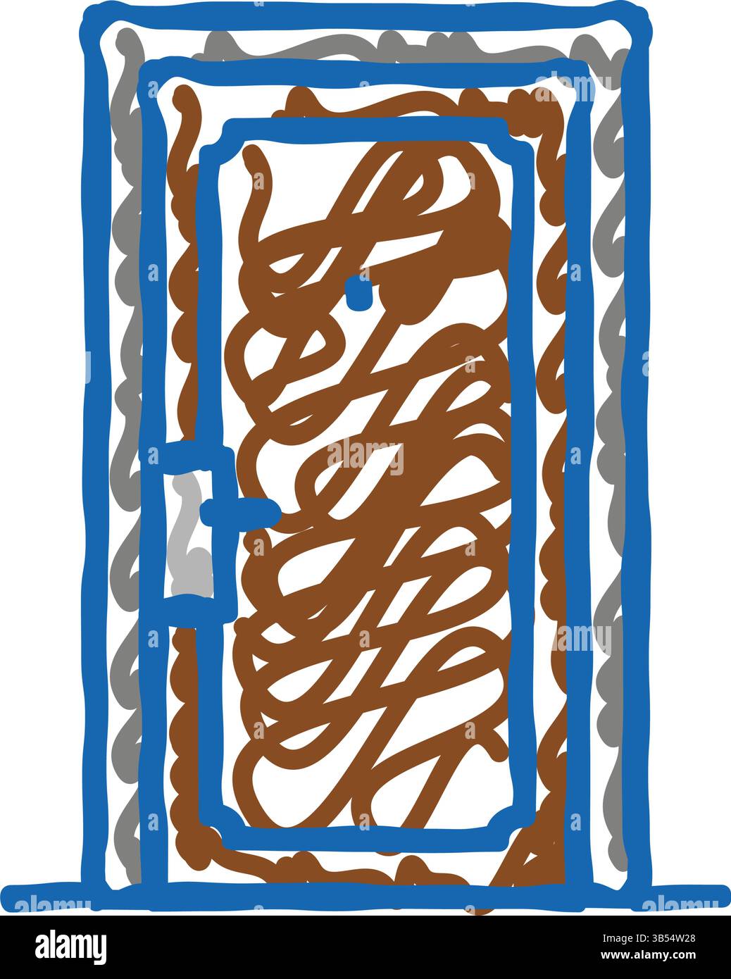 entrance door icon doodle illustration Stock Vector Image & Art - Alamy