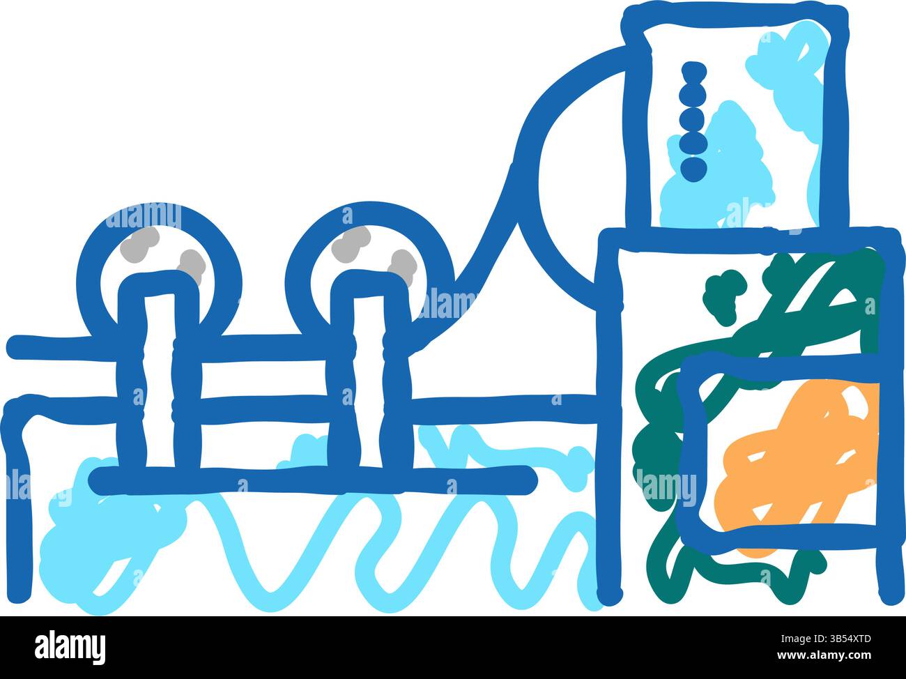 paper rolling system icon doodle illustration Stock Vector Image & Art ...