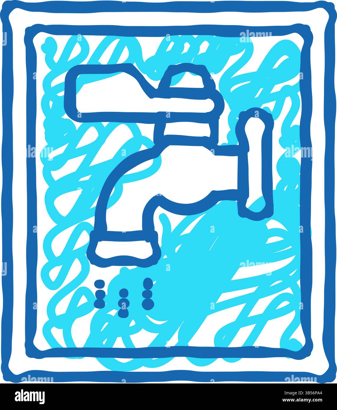 water sign color icon vector color illustration Stock Vector Image ...