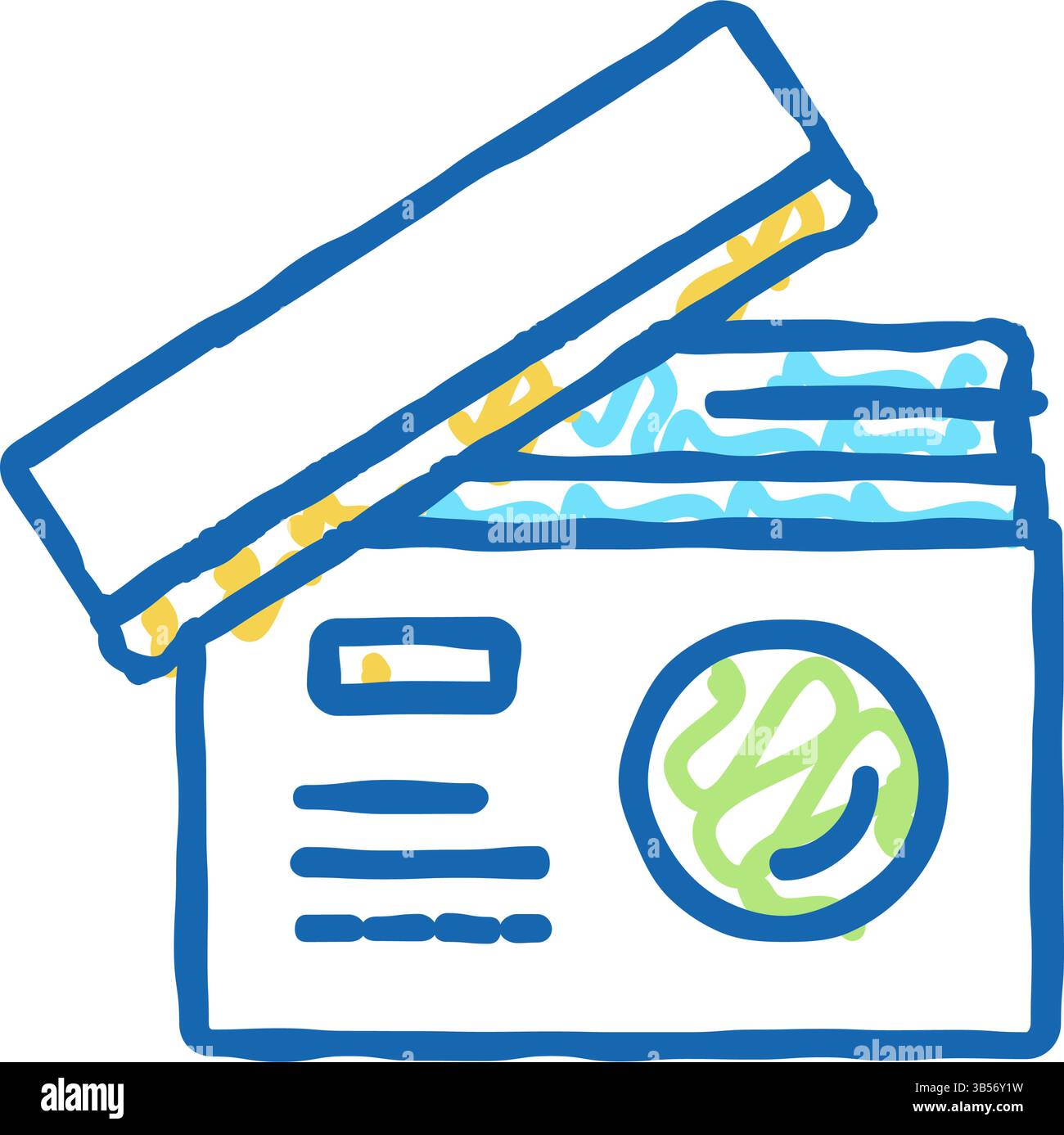 facial cream container icon doodle illustration Stock Vector Image ...