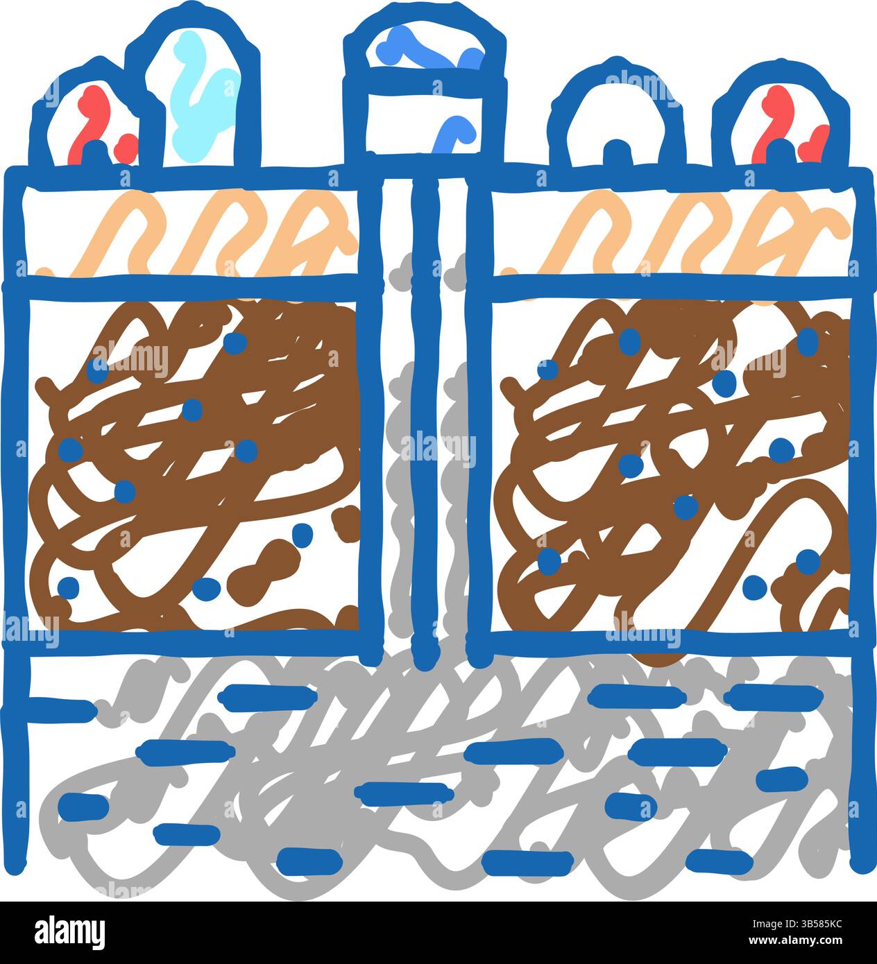 groundwater extraction icon doodle illustration Stock Vector Image ...