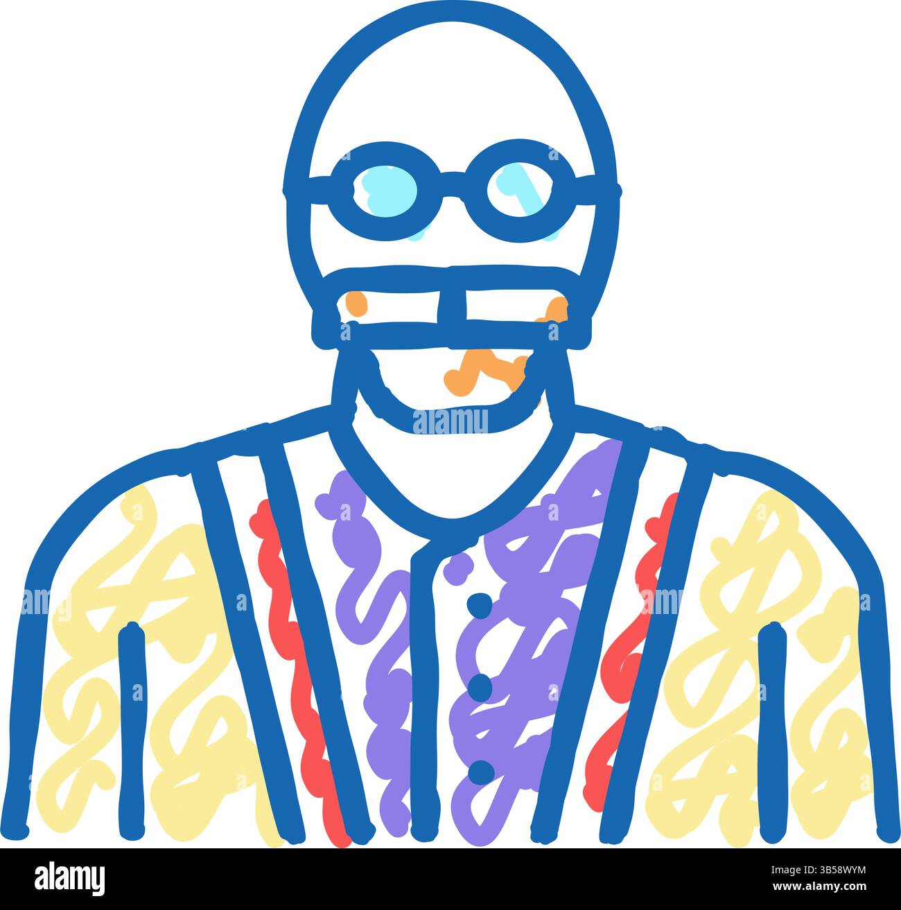 labor teacher icon doodle illustration Stock Vector Image & Art - Alamy