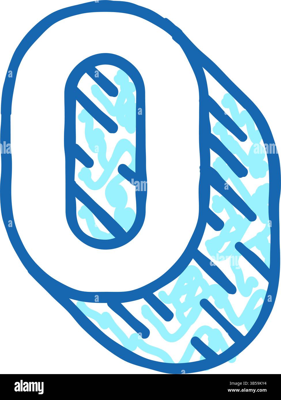 null number icon doodle illustration Stock Vector Image & Art - Alamy