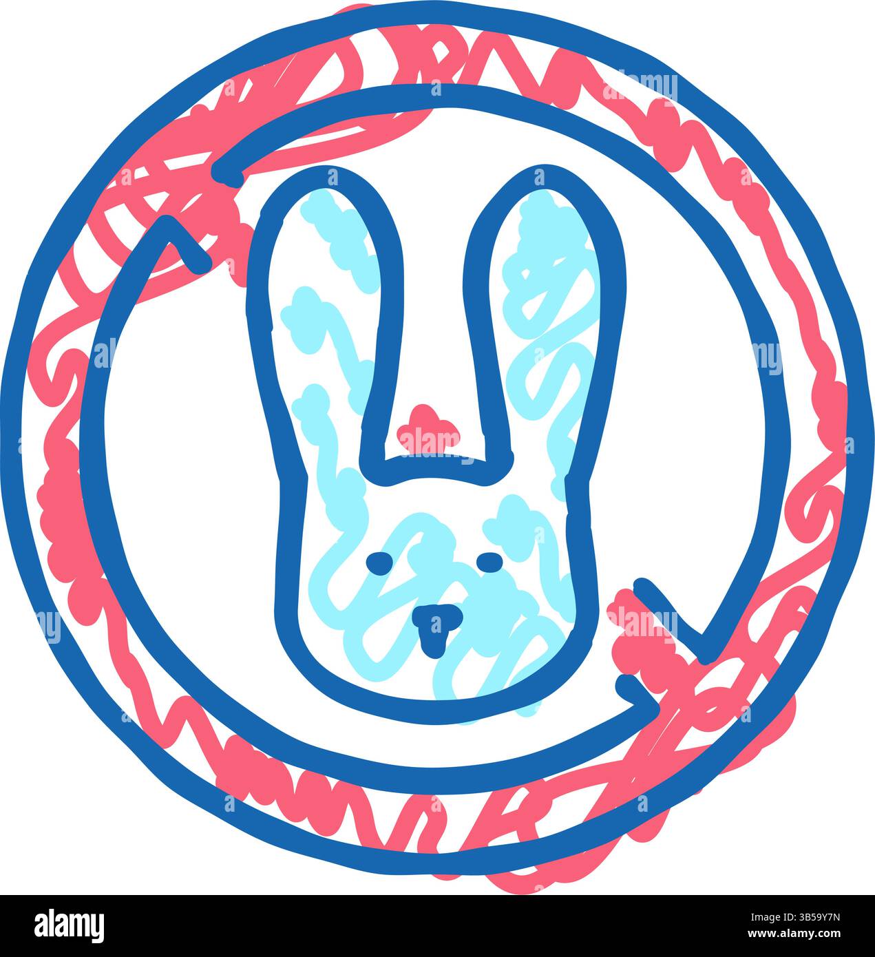 Rabbits in cage Stock Vector Images - Alamy