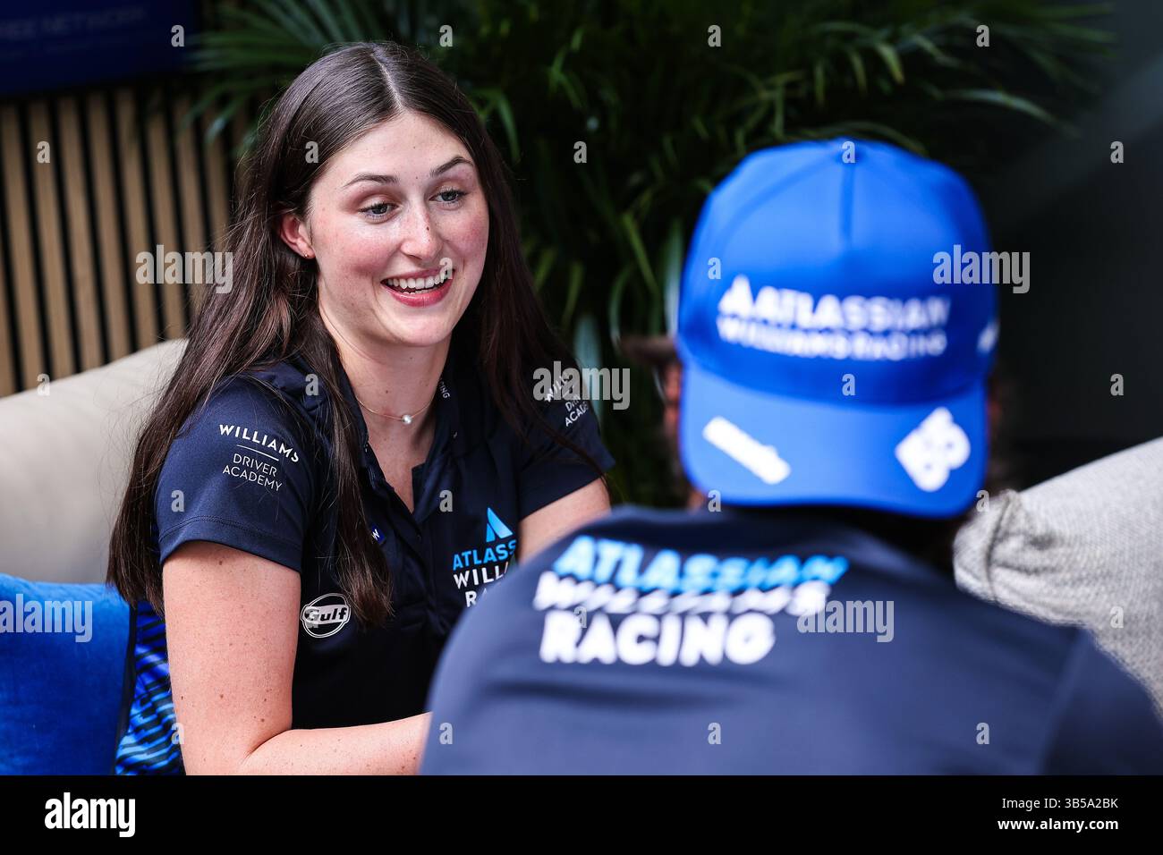 Miami Gardens, Florida, USA: May 8, 2022, Alfa Romeo F1 Team ORLEN, Olivia  Culpo during the Formula 1 Crypto.com Miami Grand Prix 2022, 5th round of  the 2022 FIA Formula One World