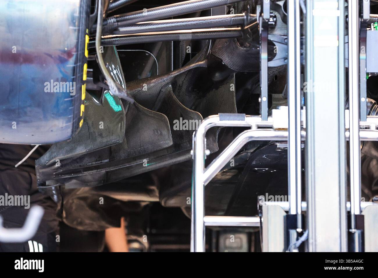 Mercedes AMG F1 Team W16, mechanical detail diffuser during the Formula ...