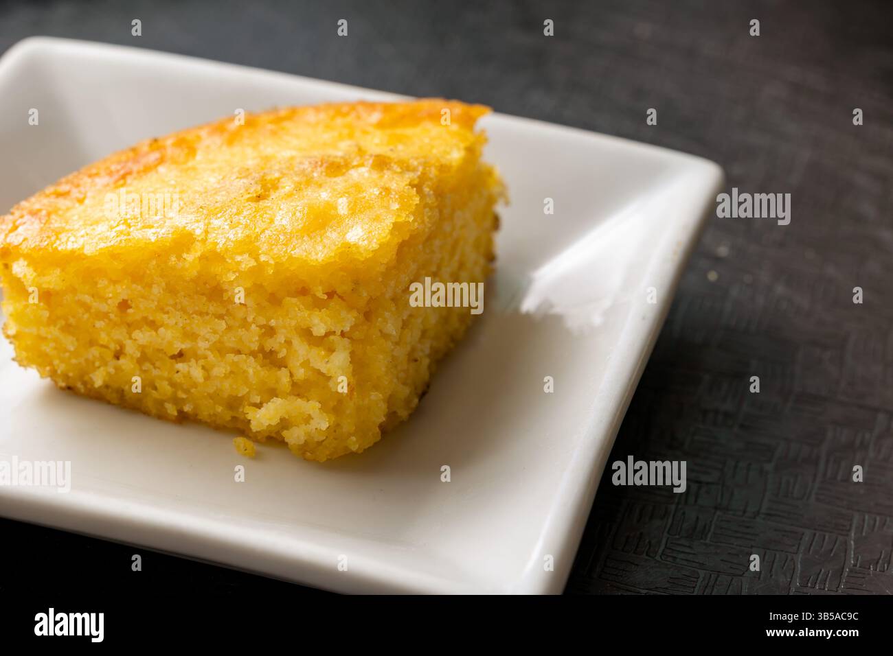 close-up of delicious fresh baked corn bread Stock Photo