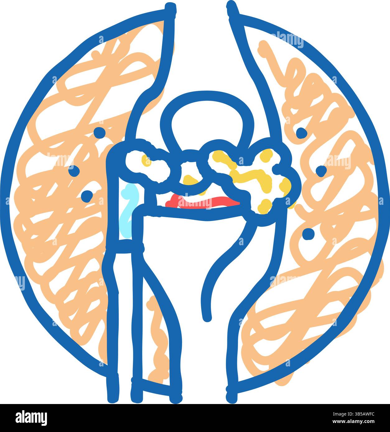 lumps around joints icon doodle illustration Stock Vector Image & Art ...