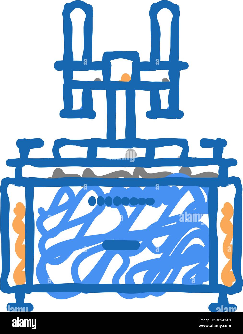 lapping machine icon doodle illustration Stock Vector Image & Art - Alamy