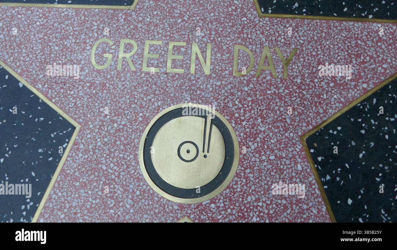 Los Angeles California USA 1st May 2025 Green Day Hollywood Walk Of los-angeles-california-usa-1st-may-2025-green-day-hollywood-walk-of