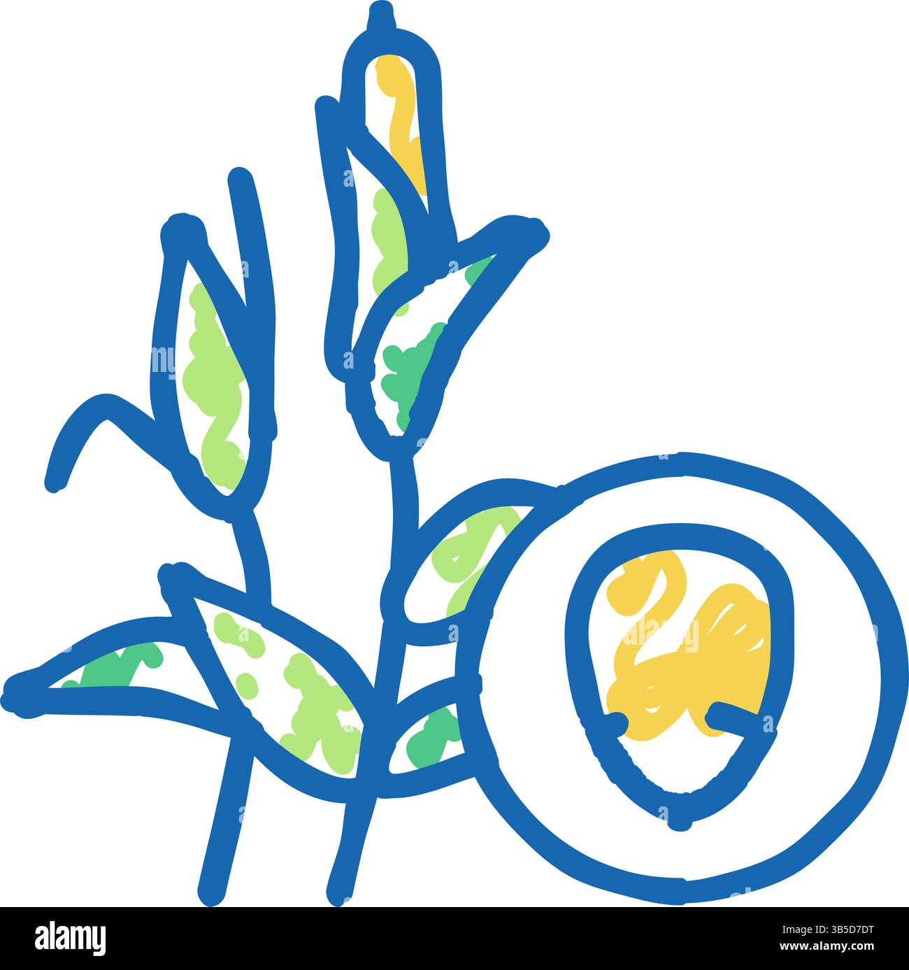 corn groat icon doodle illustration Stock Vector Image & Art - Alamy
