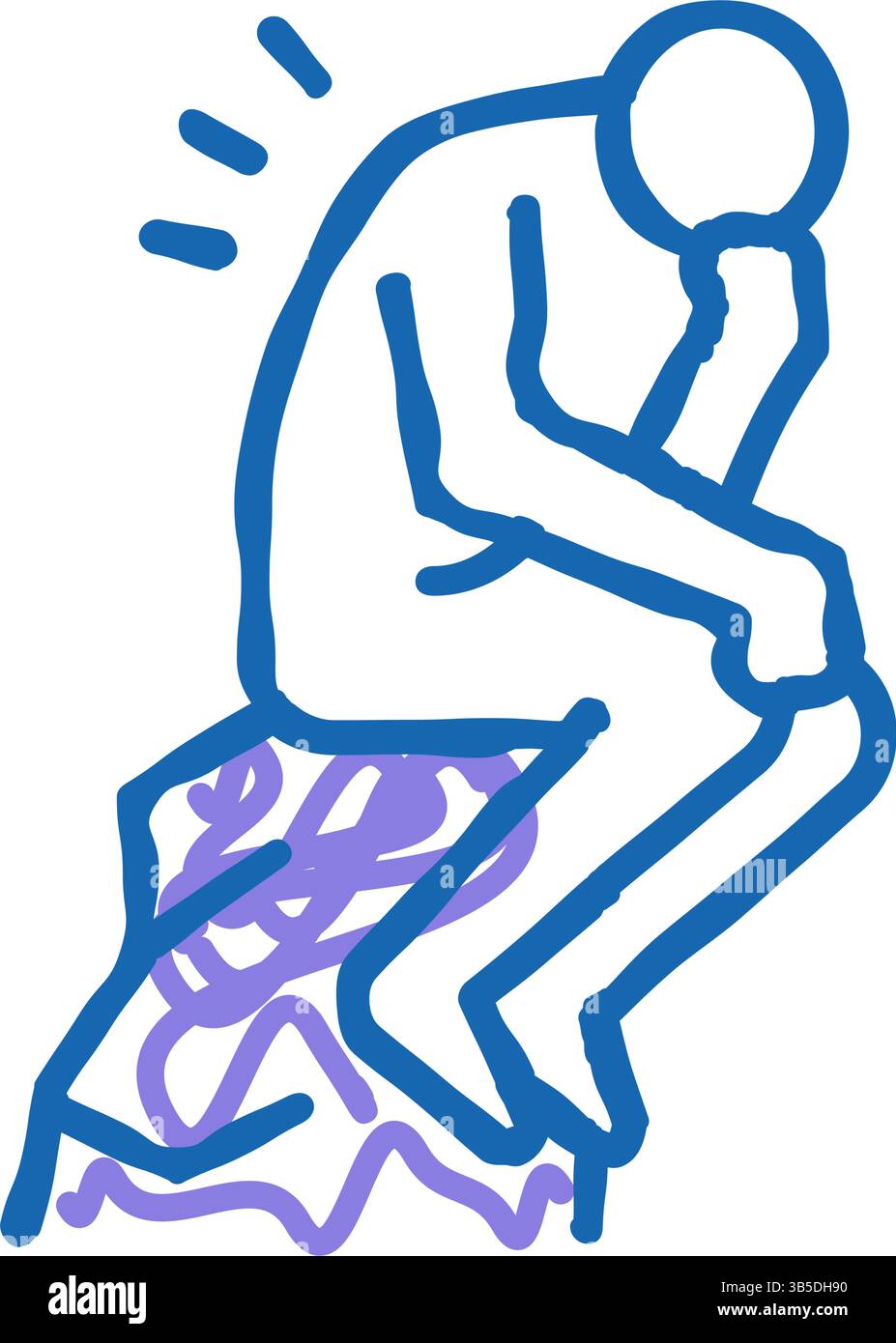 thinker philosophy icon doodle illustration Stock Vector Image & Art ...