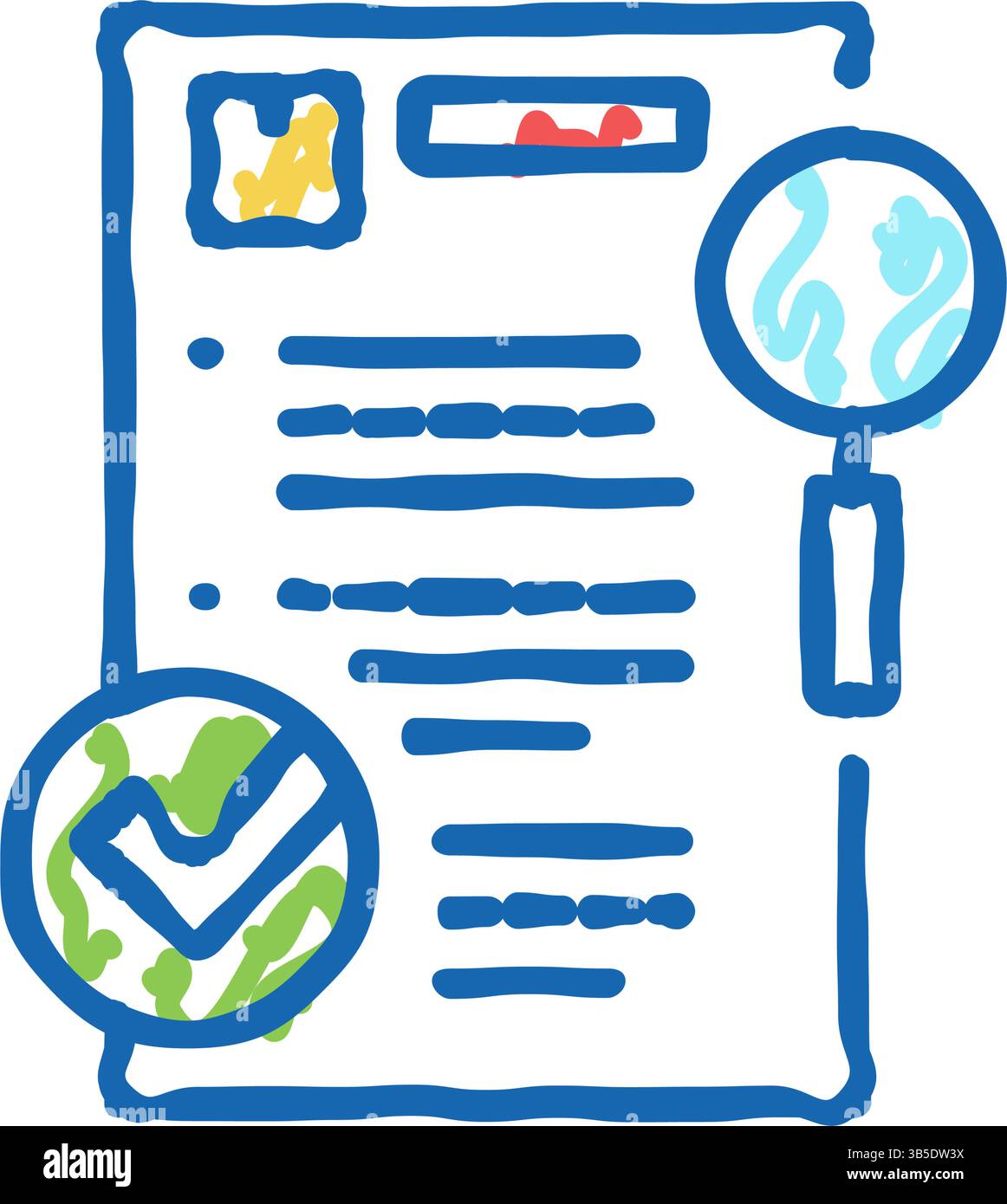 requisition review icon doodle illustration Stock Vector Image & Art ...