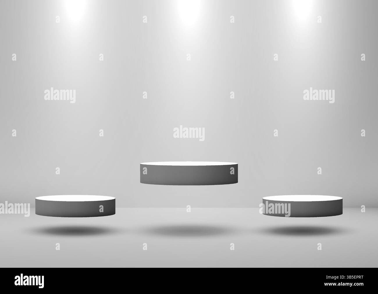 minimalist 3d product showcase featuring floating gray and white ...