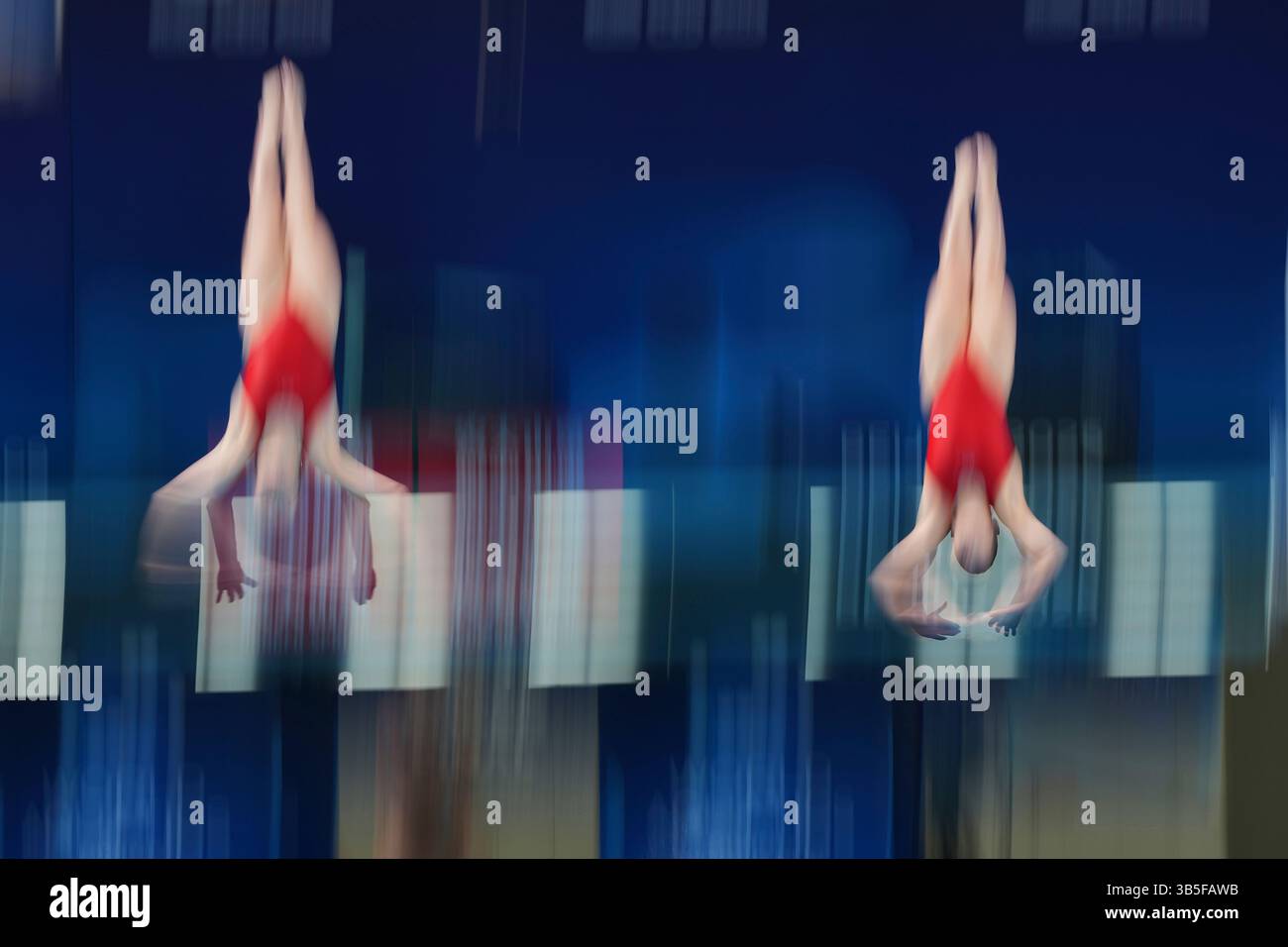 Britain's Yasmin Harper and Scarlett Mew Jensen compete in the Women's ...