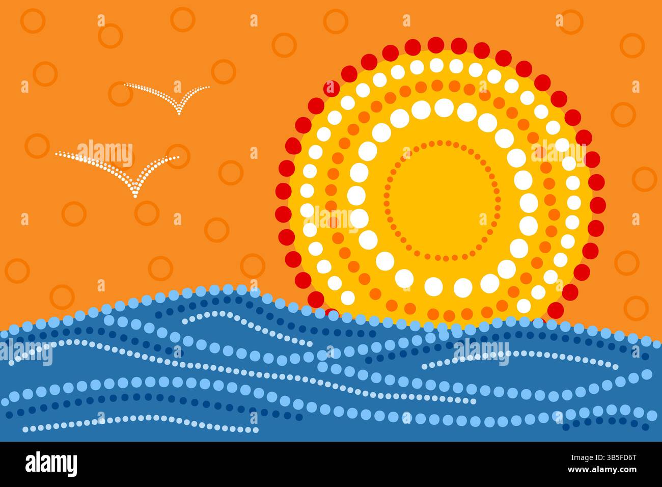Aborigines painting illustration Stock Vector Images - Alamy