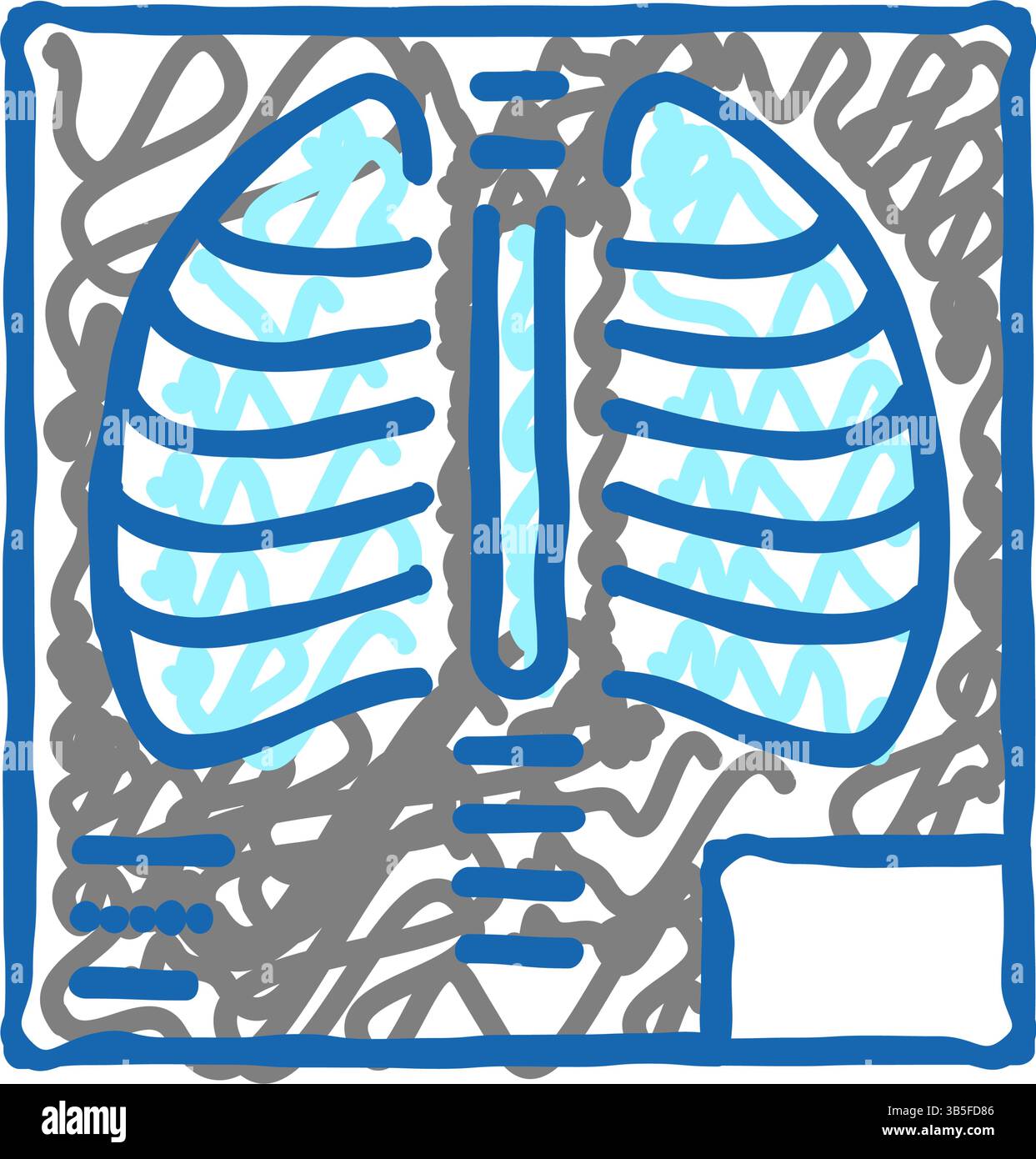 x-ray radiology icon doodle illustration flat Stock Vector Image & Art ...