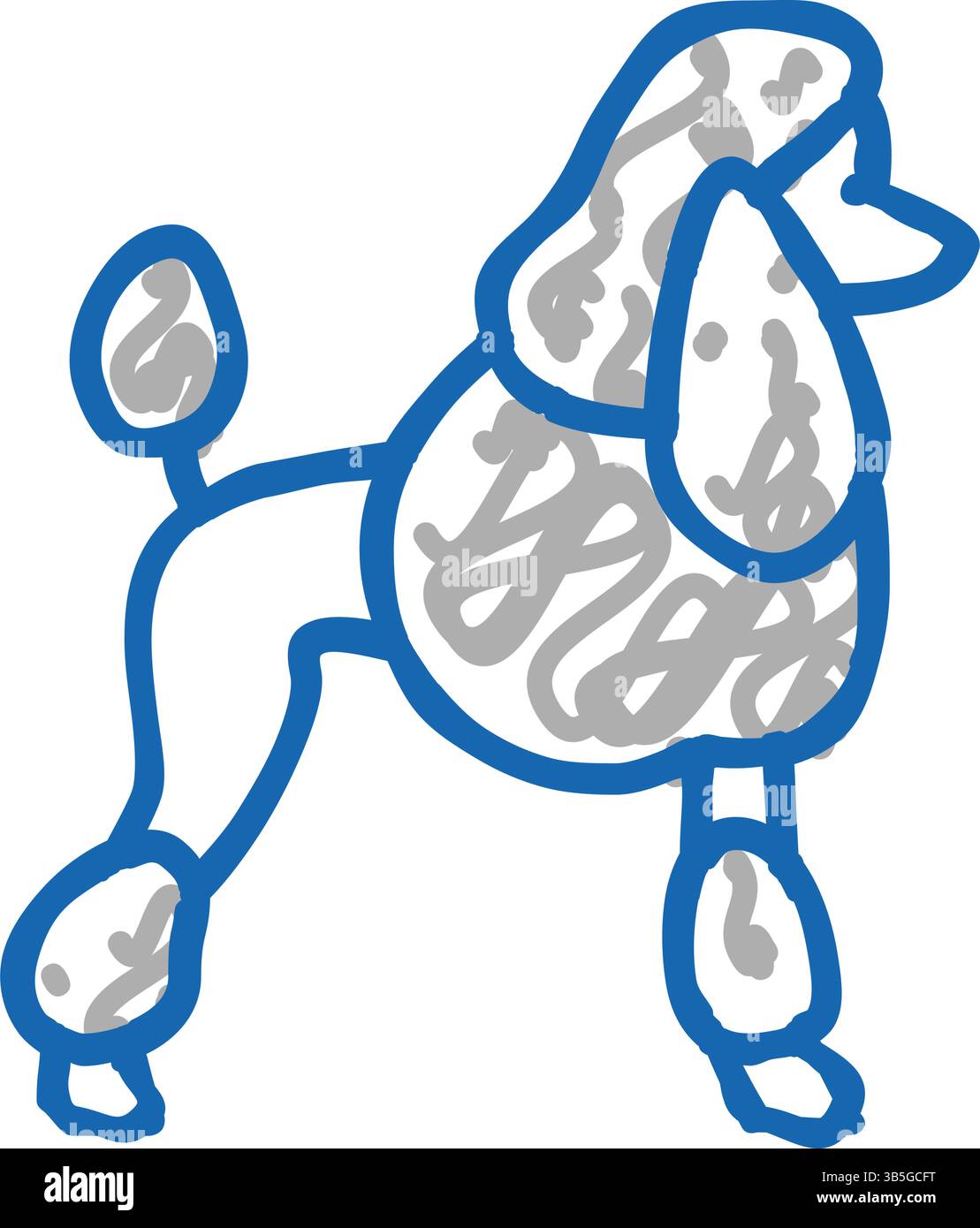 poodle dog icon doodle illustration Stock Vector Image & Art - Alamy