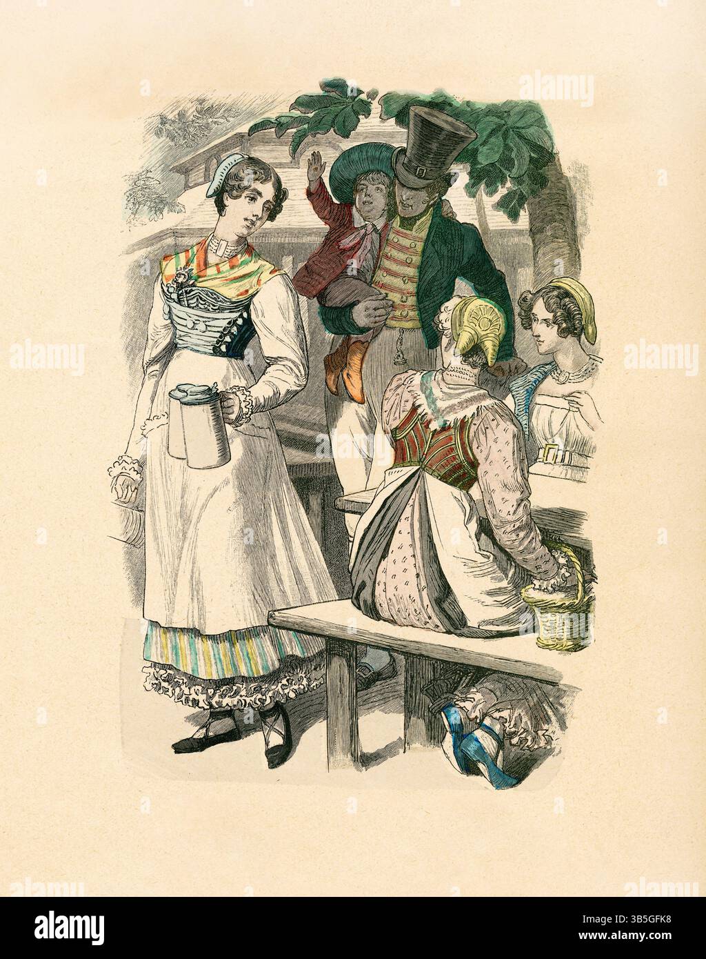 Middle class family 19th century hi-res stock photography and