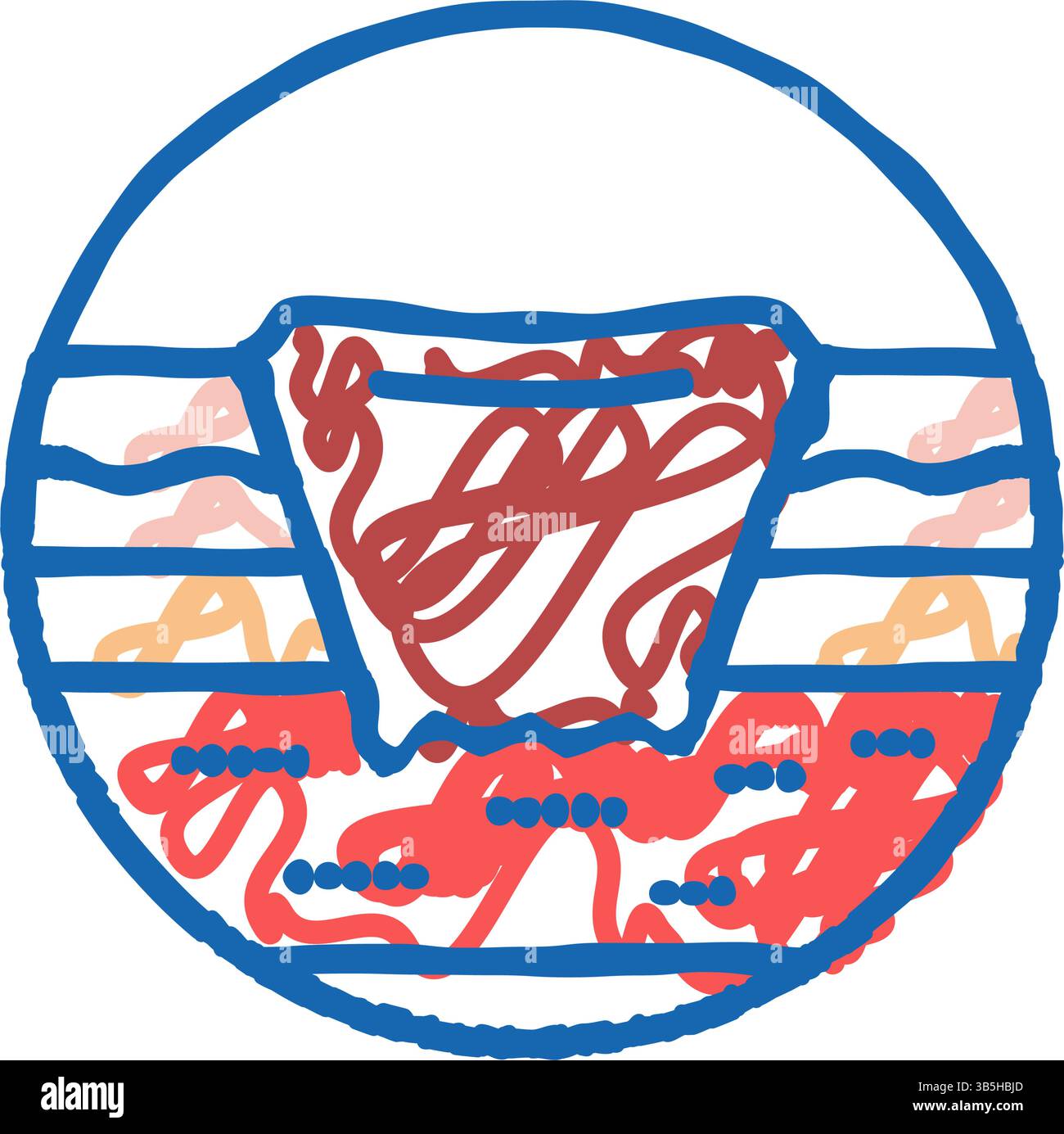 bedsore pressure ulcers disease icon doodle illustration Stock Vector ...