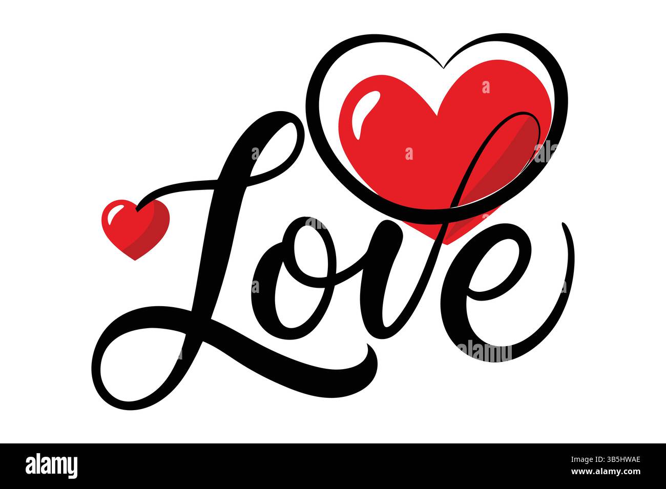 Heart Shaped Love Vector Illustration Design Stock Vector