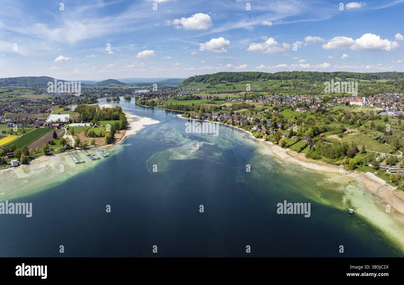 Jc Am Rhein Aerial view of Lake Constance, Untersee, also known as Lake Rhine ...