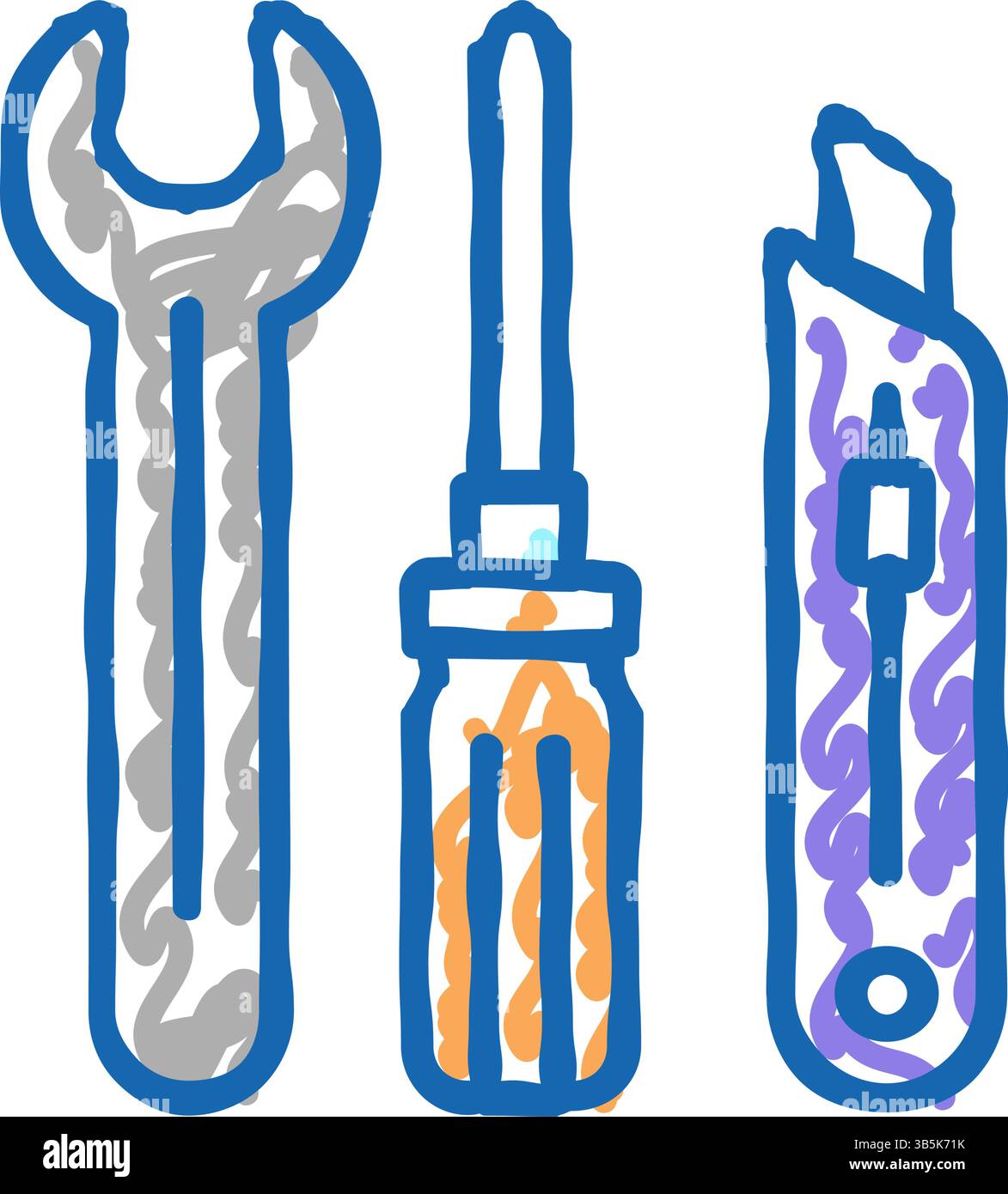 repair mens leisure icon doodle illustration Stock Vector Image & Art ...