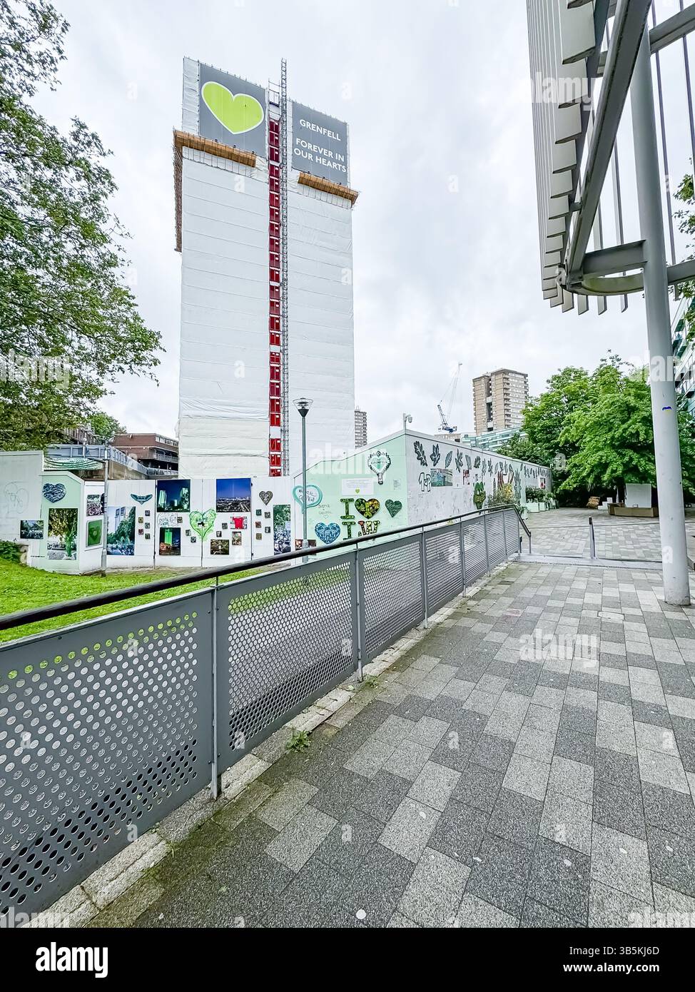Grenfell Tower, London - Smartphone Captured Stock Image