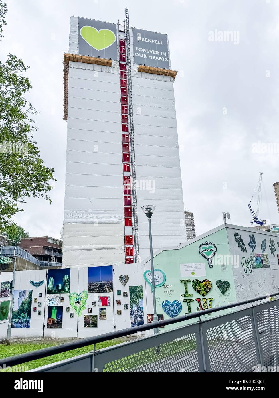 Grenfell Tower, London - Smartphone Captured Stock Image