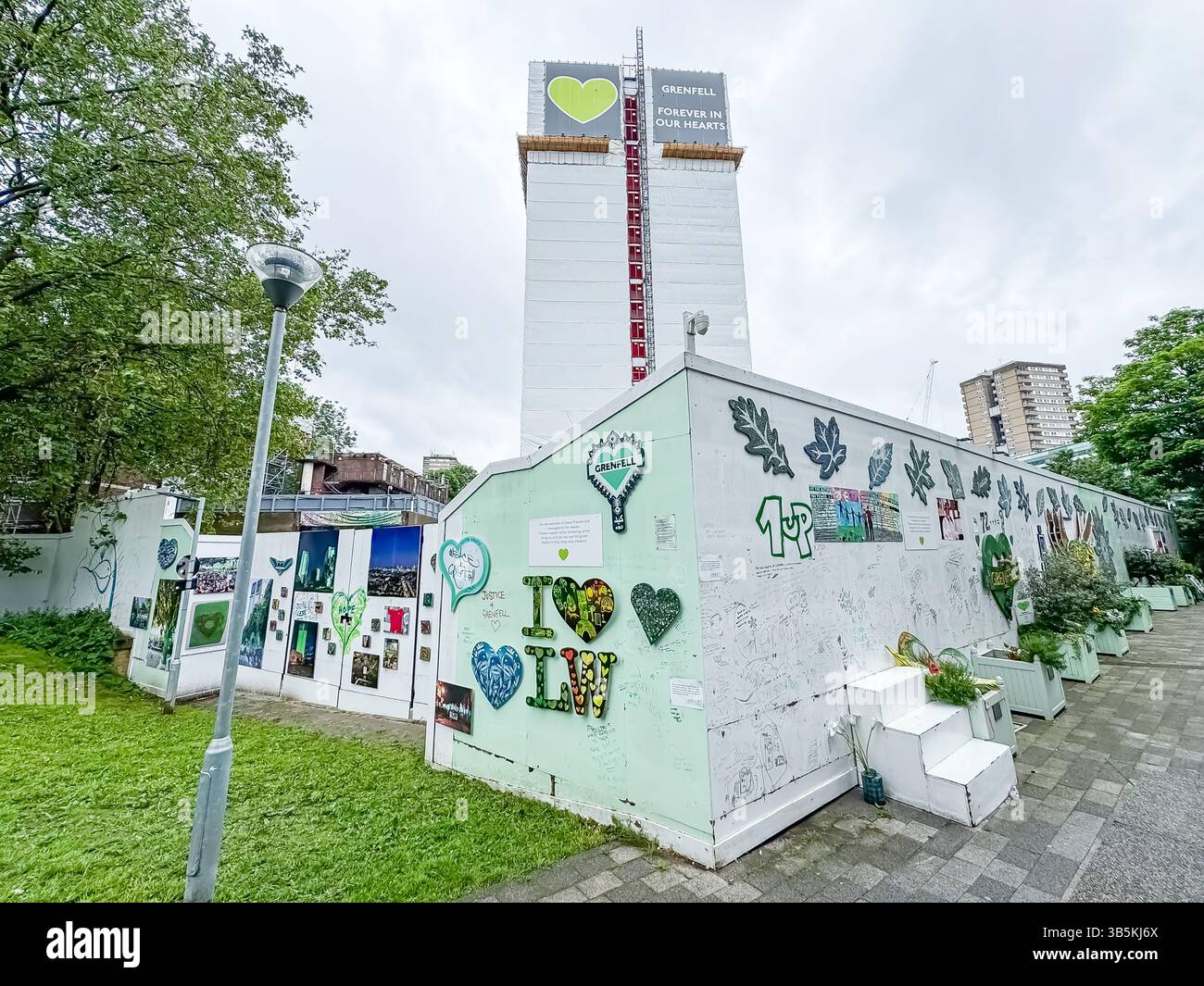 Grenfell Tower, London - Smartphone Captured Stock Image