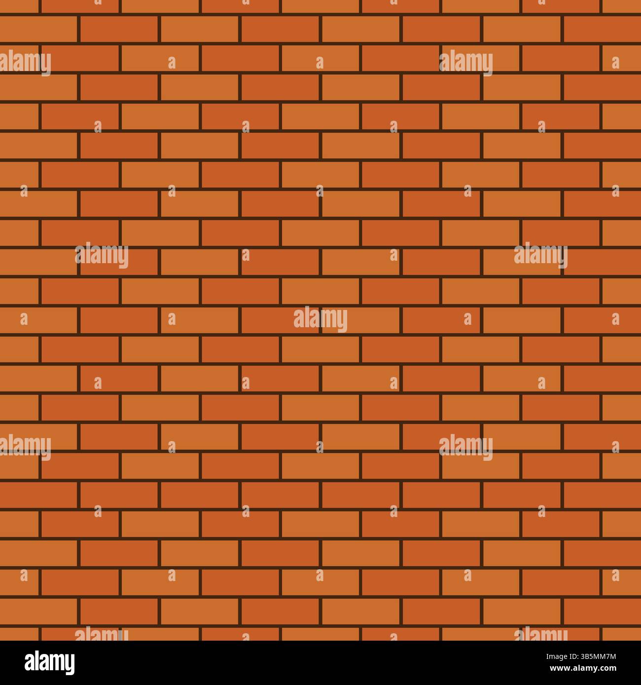 Brown block brick wall seamless pattern texture background Stock Vector