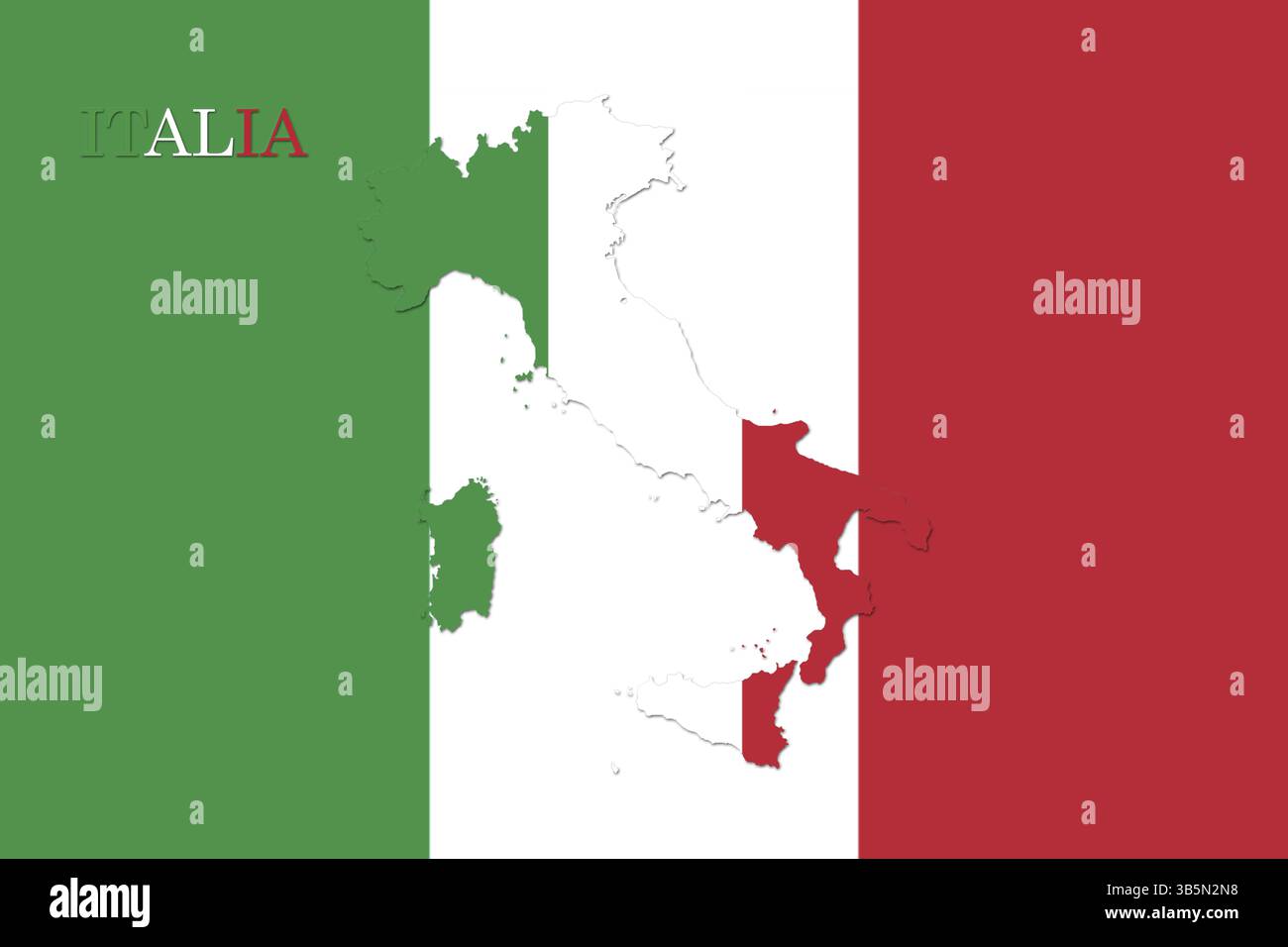 Map Of Italy With Italian Flag Official Colors And Proportion map-of-italy-with-italian-flag-official-colors-and-proportion