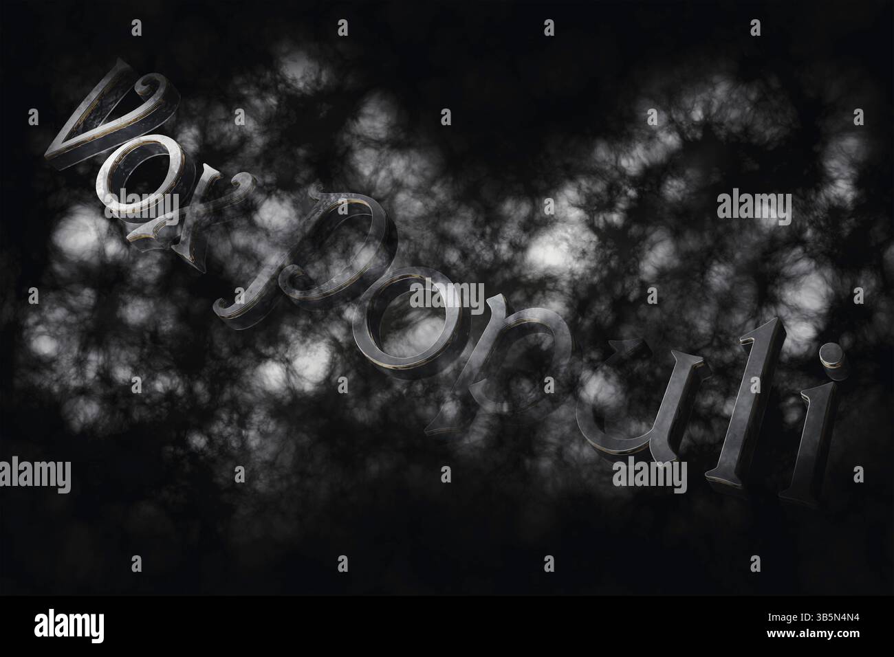 Vox Populi Latin Phrase That Means The Voice Of The People On Black Background With White Clouds Stock Photo