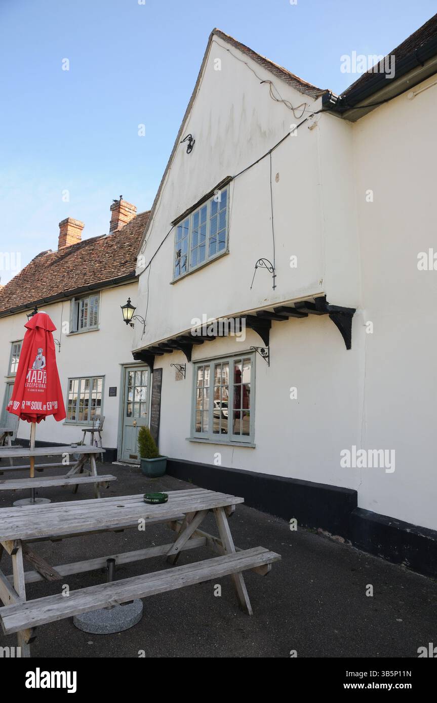 Rose & Crown inn, Hundon, Suffolk Stock Photo