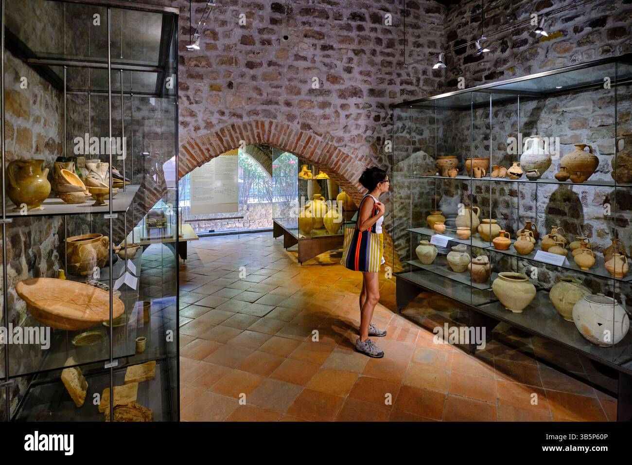 France, Var, Fréjus, the old town, the Archaeological Museum Stock Photo