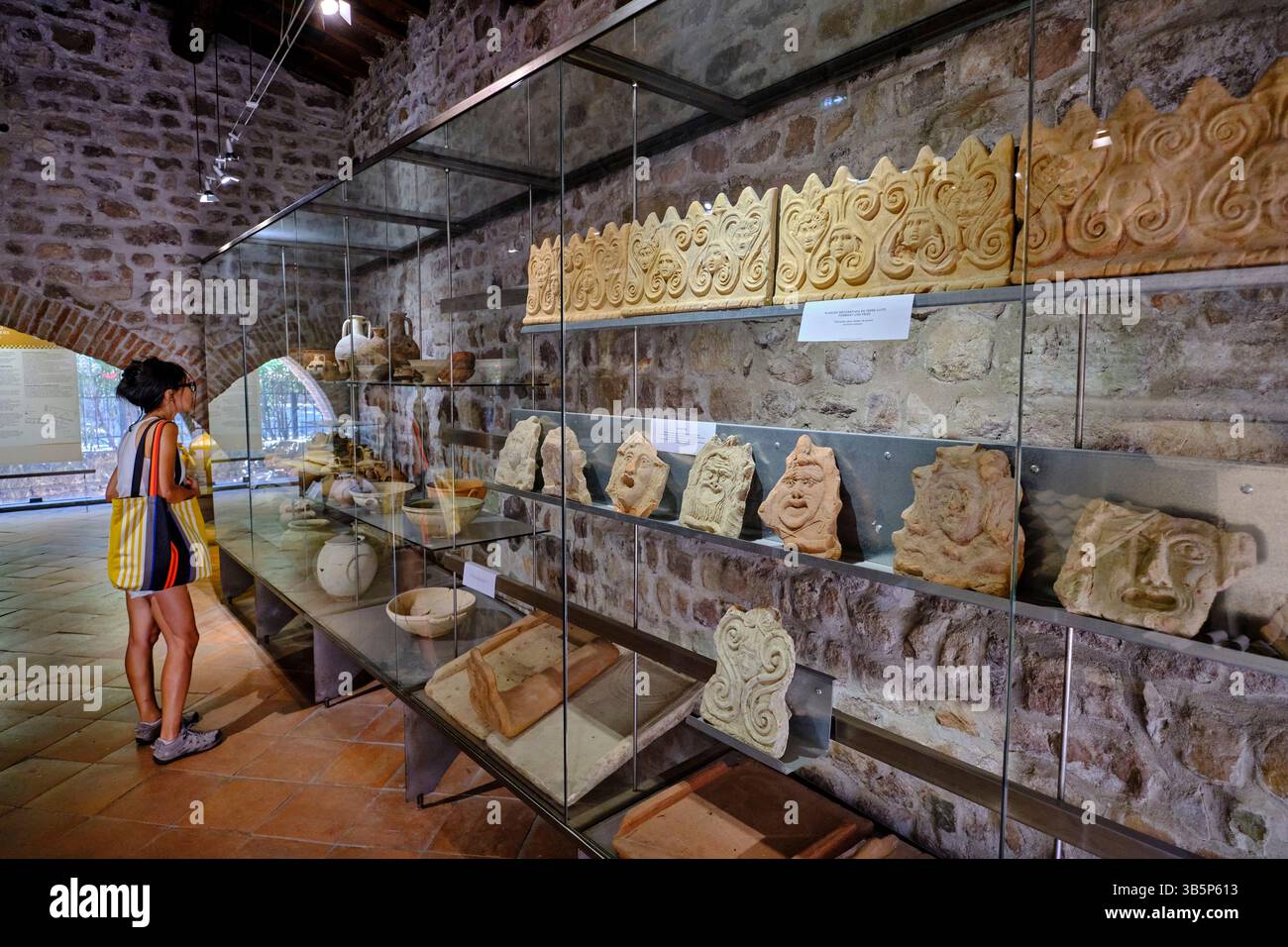 France, Var, Fréjus, the old town, the Archaeological Museum Stock Photo