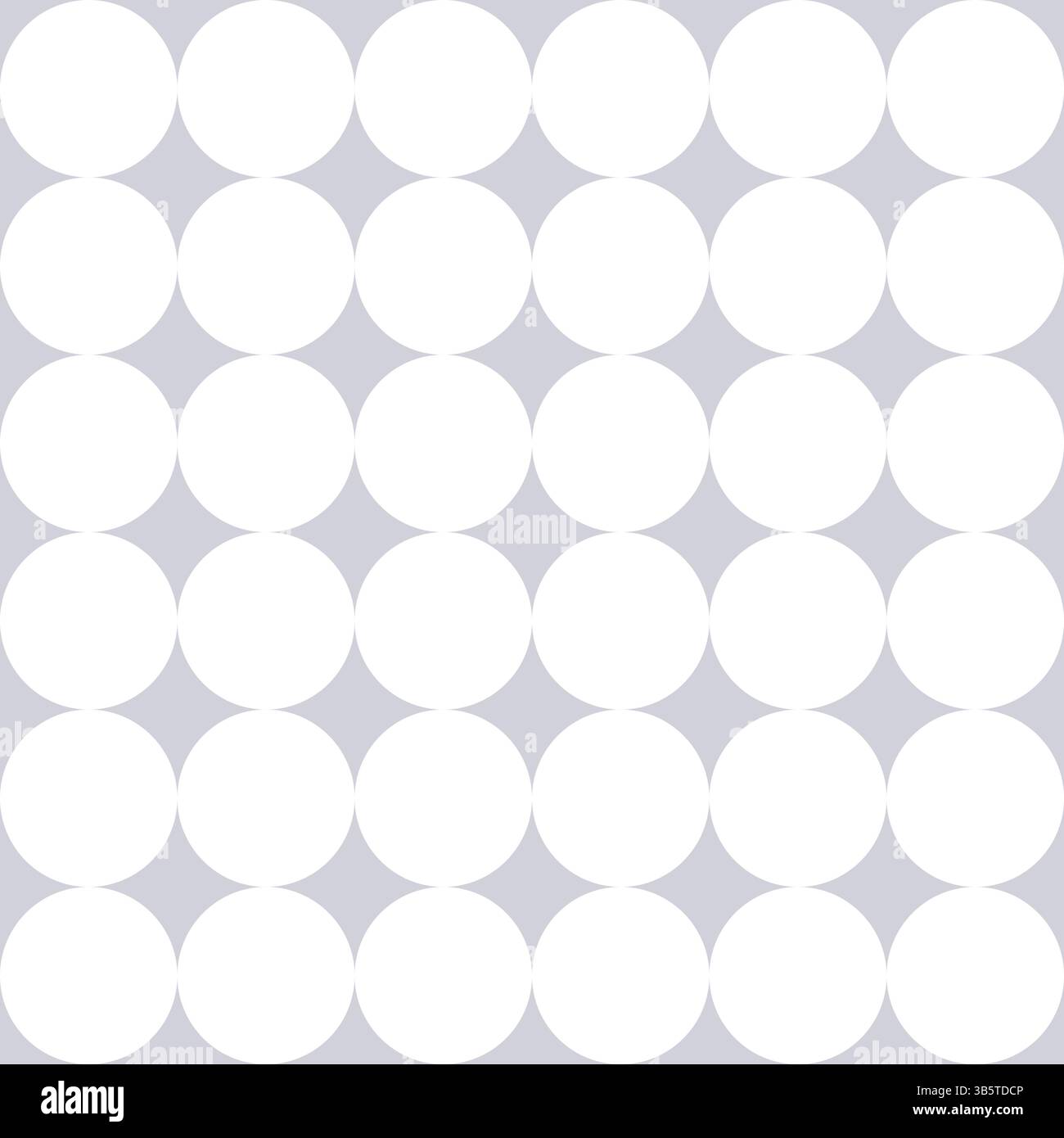 Seamless geometric vector pattern, simple white circles on soft gray background Stock Vector