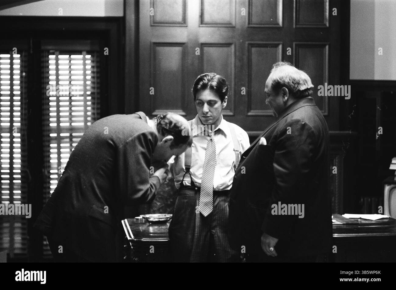 The Godfather (1972) Al Pacino as Michael Corleone  Richard S. Castellano as Clemenza  Tom Rosqui as Rocco Lampone (uncredited) *Filmstill - Editorial Use Only* see Special Instructions. CAP/TFS Image supplied by Capital Pictures Stock Photo