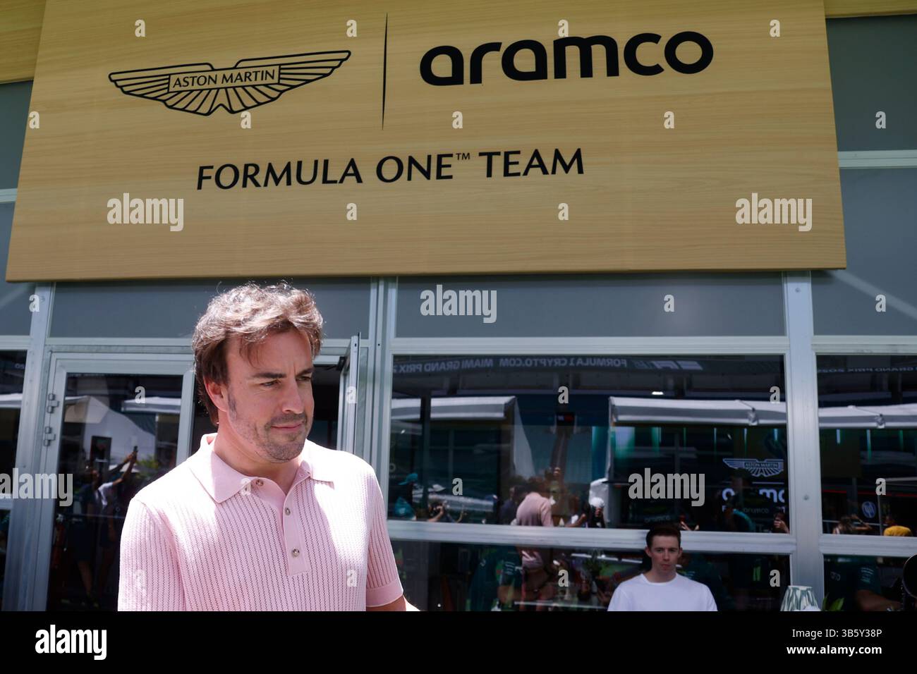 MIAMI GARDENS, FL - MAY 01: Aston Martin Aramco Formula One Team driver ...