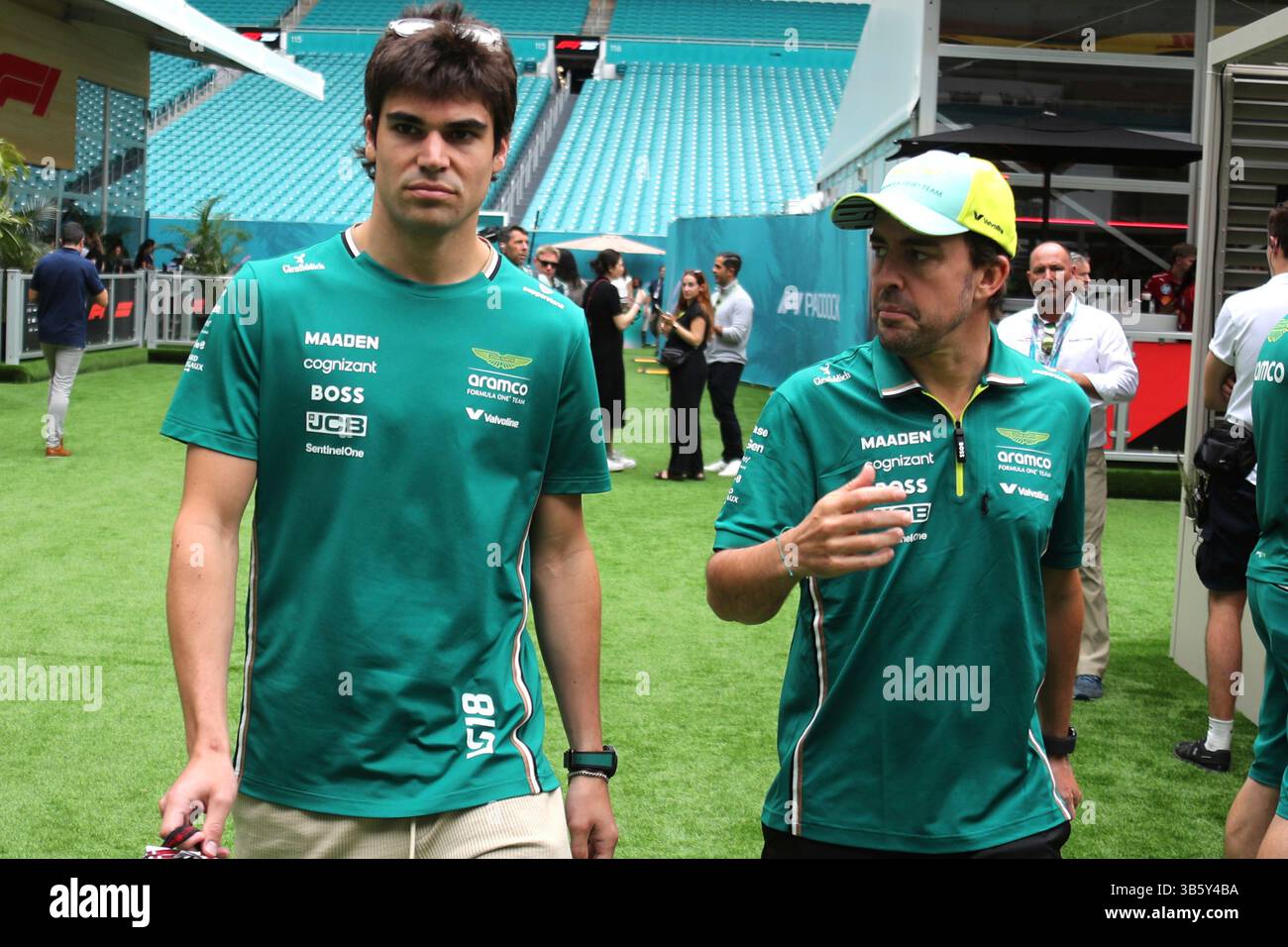 MIAMI GARDENS, FL - MAY 02: Aston Martin Aramco Formula One Team driver ...