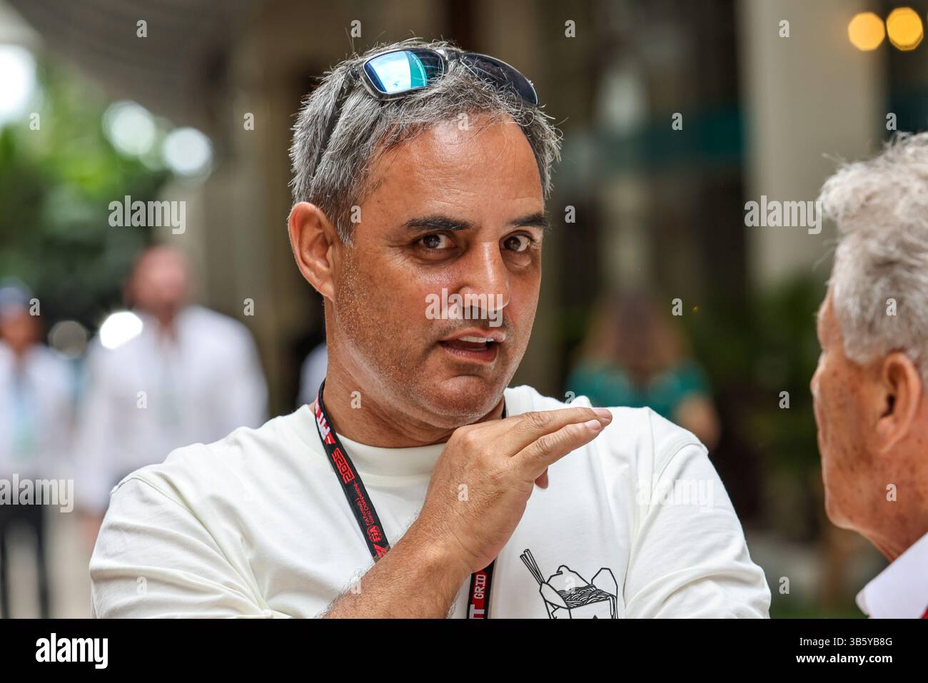 Miami, USA. 2 May, 2025. Juan Pablo Montoya, during the Formula 1 Crypto.Com  Miami Grand Prix 2025. Credit: Alessio Morgese / Emage / Alamy live news  Stock Photo - Alamy