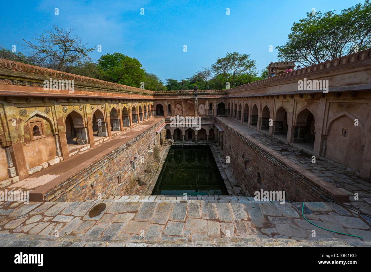 NEW DELHI, INDIA - MAY 2: A view of The Raja Ki Baoli restoration ...
