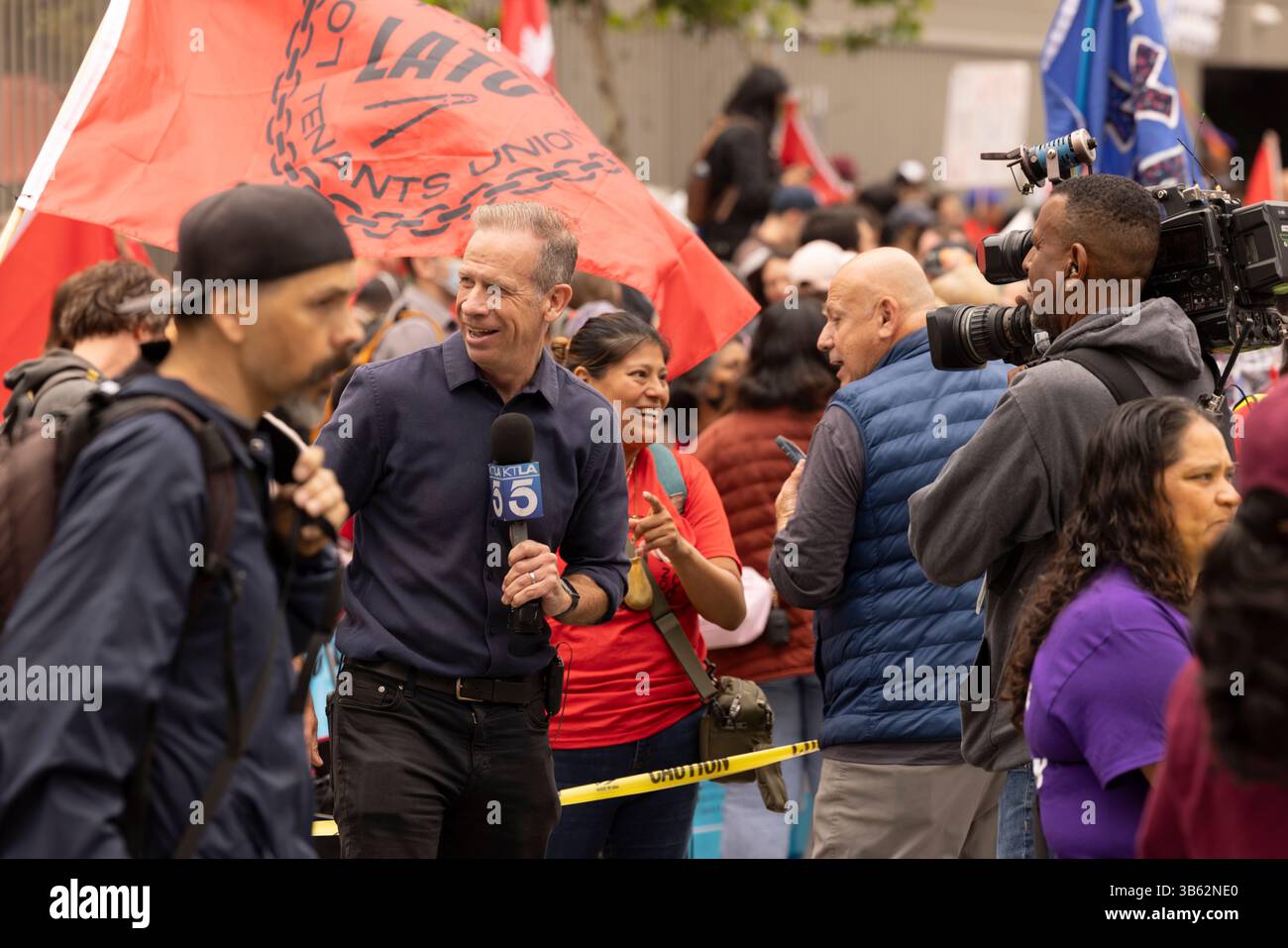 Los Angeles, California, USA - May 1, 2025: KTLA reporter Chip Yost ...