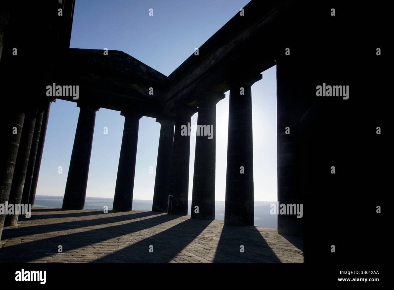 interior-columns-of-the-penshaw-monument-with-dramatic-shadows