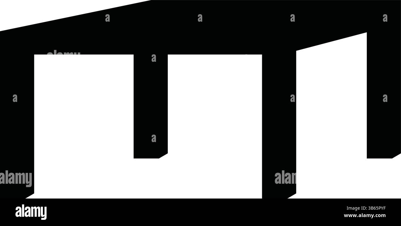 Black silhouette vector design Stock Vector Images - Alamy