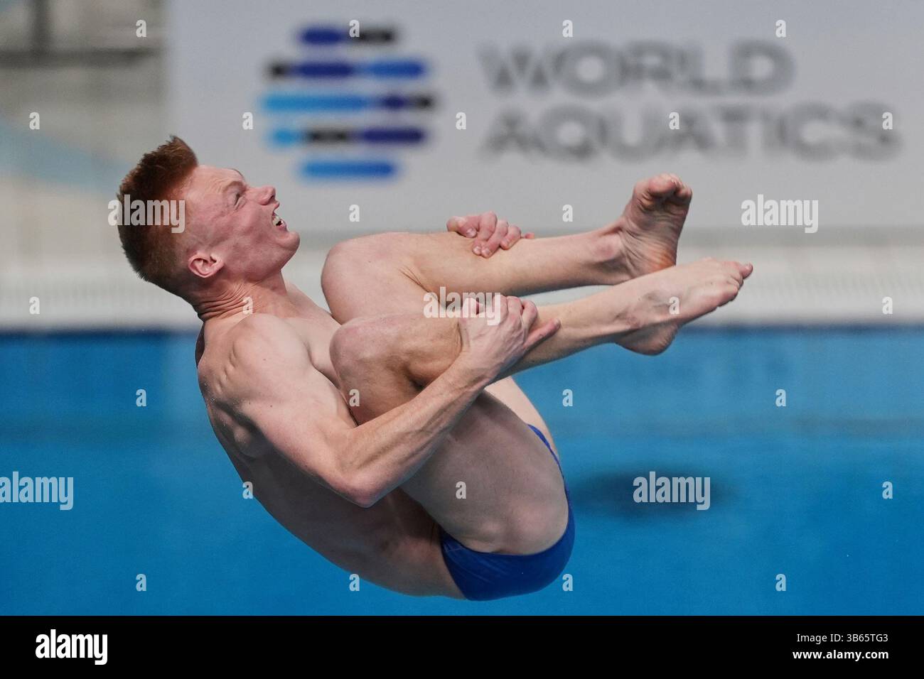 Liam Stone of New Zealand competes in the Men's 3m Springboard event ...