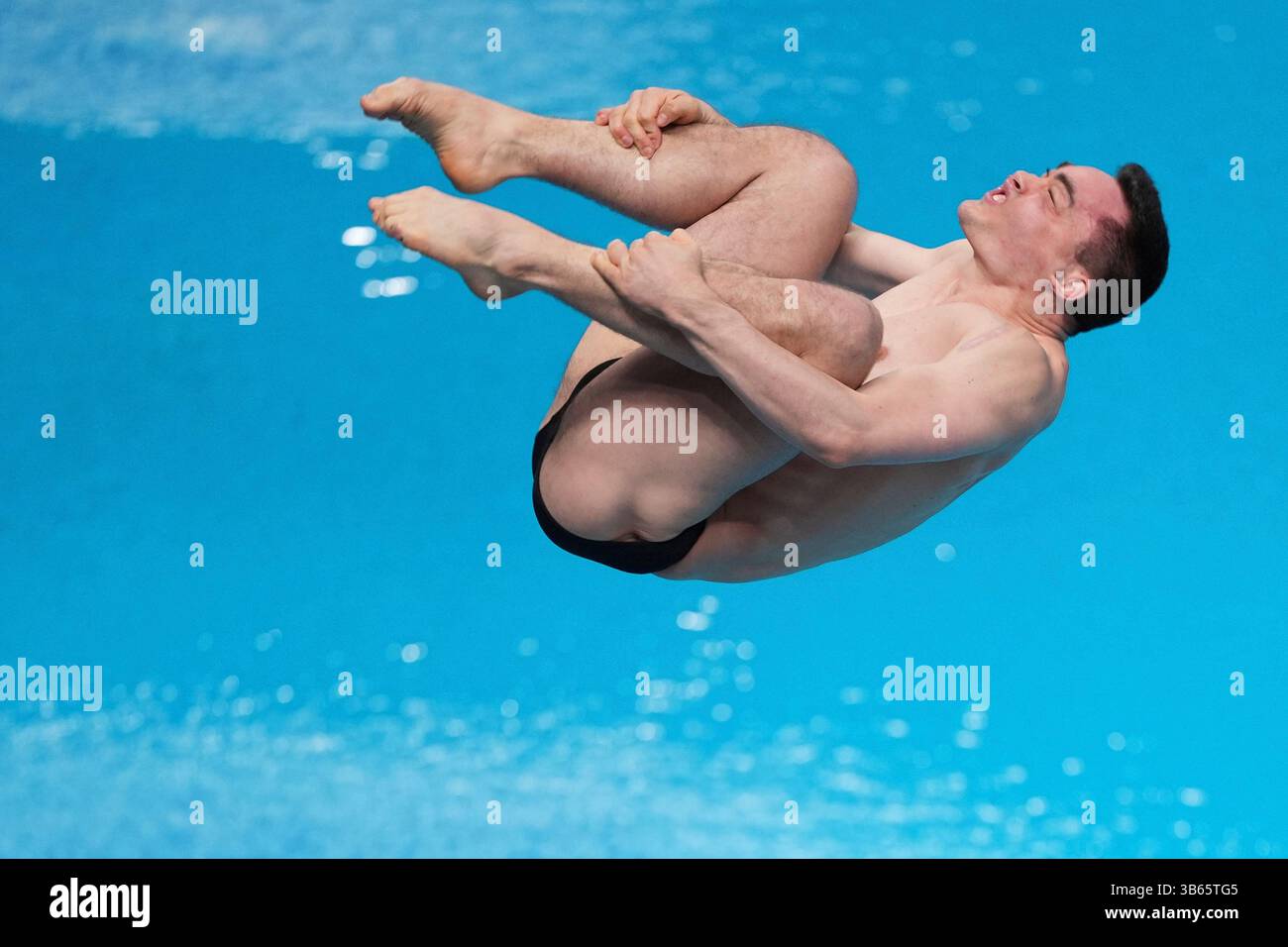 Lou Noel Guy Massenberg of Germany competes in the Men's 3m Springboard ...
